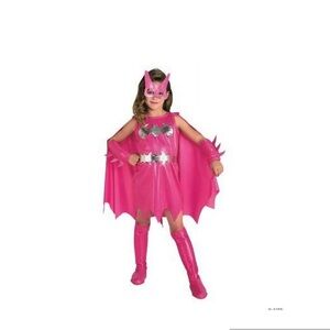 Pink Bat Girl Superhero Kids Costume